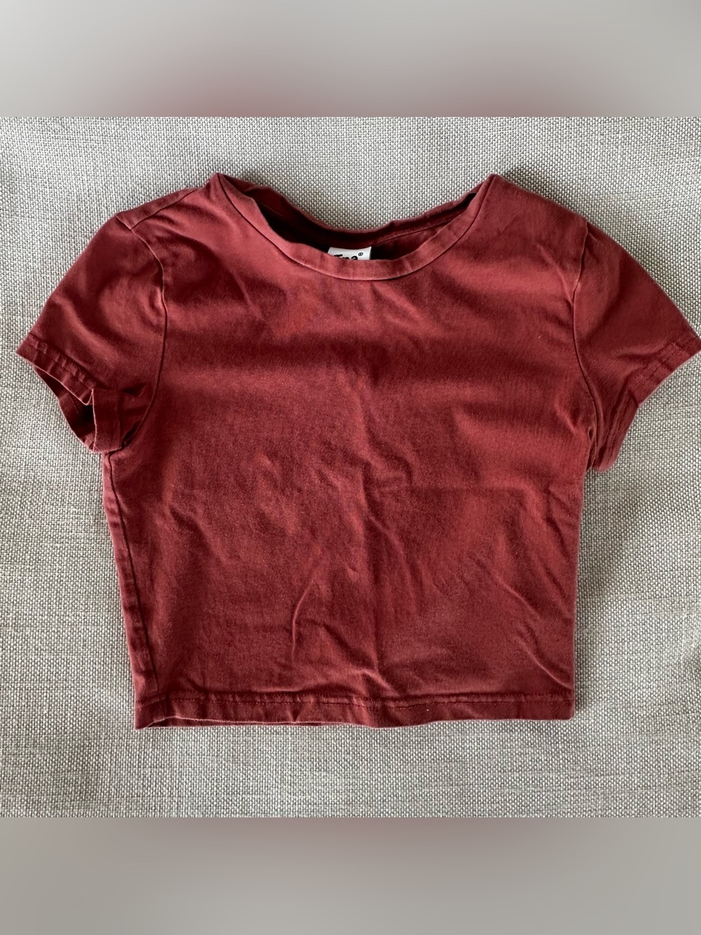 Aritzia TNA Baby Tee | Rust Brown | 2XS
